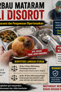 Berulang, MBG di Merbau Mataram Kembali Disorot: Buah Busuk Dibagikan, Transparansi Anggaran Dipertanyakan