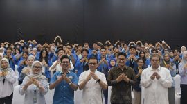 Wamenkomdigi Nezar Patria menjadi narasumber dalam Kunjungan Youth Parliamentary DPR RI 2026, di Kantor Kementerian Komdigi, Jakarta Pusat, Senin (27/04/2026). Foto: Pey HS/Komdigi