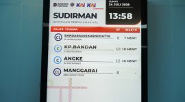 Layar Informasi LRT Jabodebek