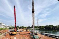 Perkuat Tata Air, WSBP Suplai Spun Pile dan Beton Readymix Kurangi Banjir