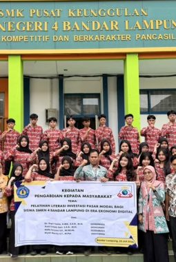 Polinela Bekali Siswa SMKN 4 Bandar Lampung Literasi Investasi Pasar Modal, Siapkan Generasi Melek Finansial di Era Digital
