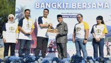 Wawako Padang dalam acara 'Bangkit Bersama, Gerak, Kuliner, Cerita' yang diselenggarakan Bank Mandiri Taspen