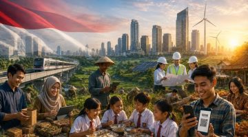 Ilustrasi Indonesia Emas 2045