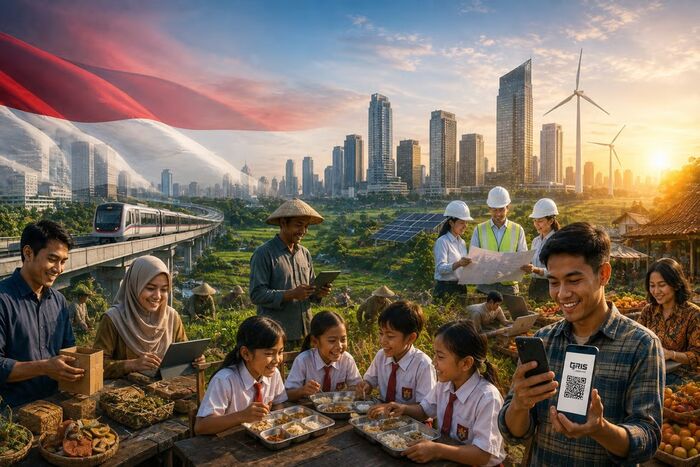Ilustrasi Indonesia Emas 2045