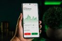 Ilustrasi pergerakan harga Bitcoin (BTC) di aplikasi FLOQ