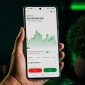 Ilustrasi pergerakan harga Bitcoin (BTC) di aplikasi FLOQ