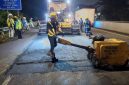 Pekerjaan Preservasi di Ruas Jalan Tol Semarang